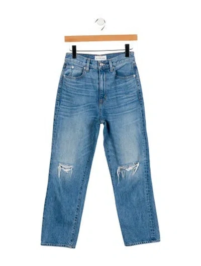 Pre-owned Slvrlake High-rise Straight Leg Jeans W/ Tags In Blue