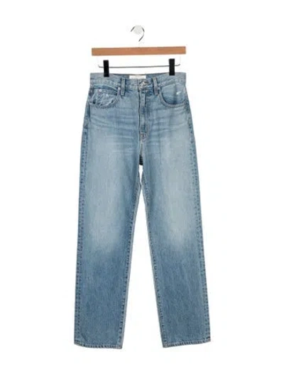 Pre-owned Slvrlake High-rise Straight Leg Jeans W/ Tags In Blue