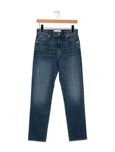 Pre-owned Slvrlake High-rise Straight Leg Jeans W/ Tags In Blue