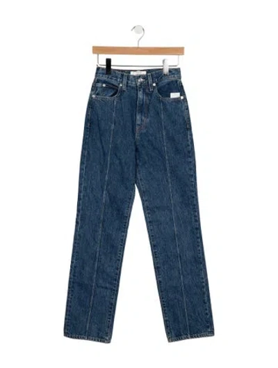 Pre-owned Slvrlake High-rise Straight Leg Jeans W/ Tags In Blue