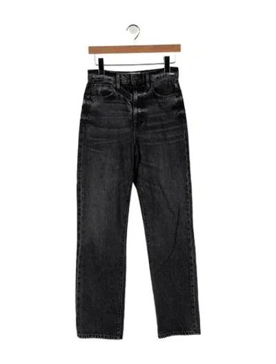 Pre-owned Slvrlake High-rise Straight Leg Jeans W/ Tags In Gray