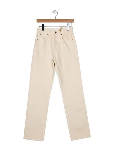 Pre-owned Slvrlake High-rise Straight Leg Jeans W/ Tags In Neutral