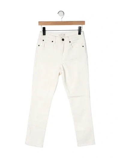 Pre-owned Slvrlake High-rise Straight Leg Jeans In Yellow