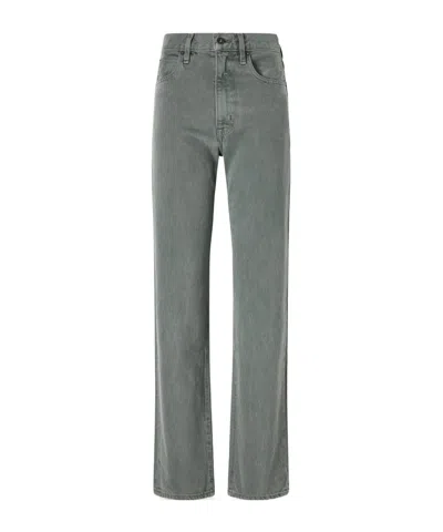 Slvrlake High-rise Straight-leg Jeans In Gray