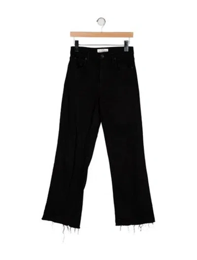 Pre-owned Slvrlake High-rise Wide Leg Jeans In Black