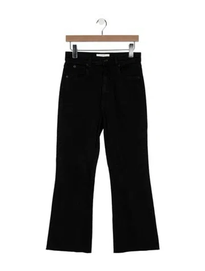 Pre-owned Slvrlake High-rise Wide Leg Jeans In Black