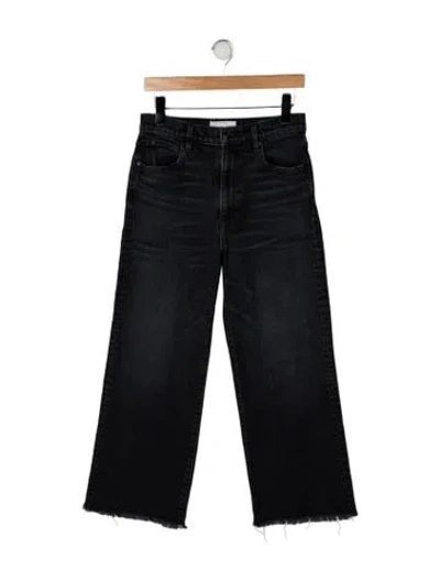 Pre-owned Slvrlake High-rise Wide Leg Jeans In Black