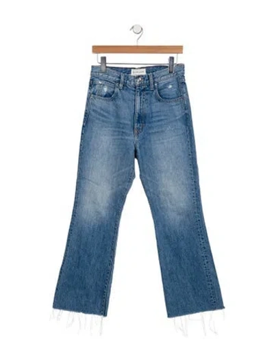 Pre-owned Slvrlake High-rise Wide Leg Jeans In Blue