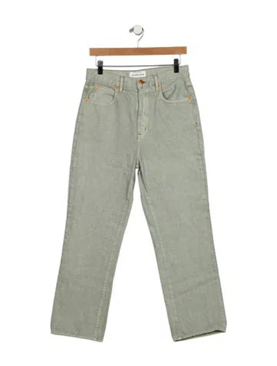 Pre-owned Slvrlake High-rise Wide Leg Jeans In Blue