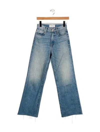 Pre-owned Slvrlake High-rise Wide Leg Jeans In Blue