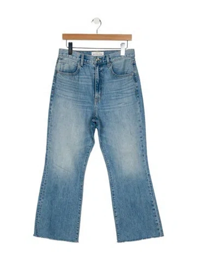Pre-owned Slvrlake High-rise Wide Leg Jeans In Blue