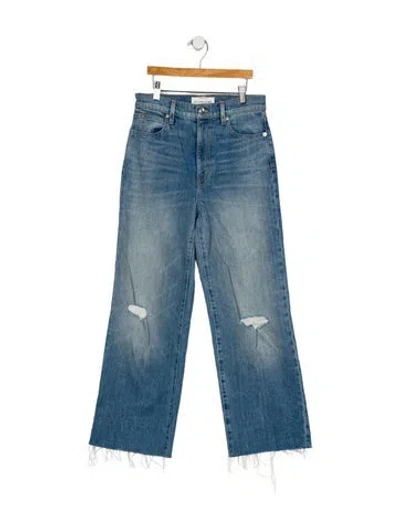 Pre-owned Slvrlake High-rise Wide Leg Jeans In Blue