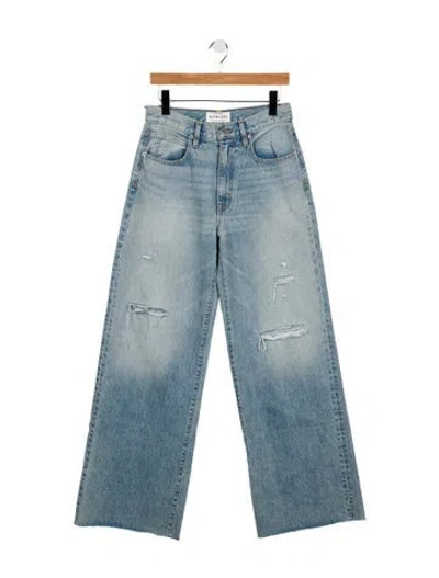 Pre-owned Slvrlake High-rise Wide Leg Jeans In Blue