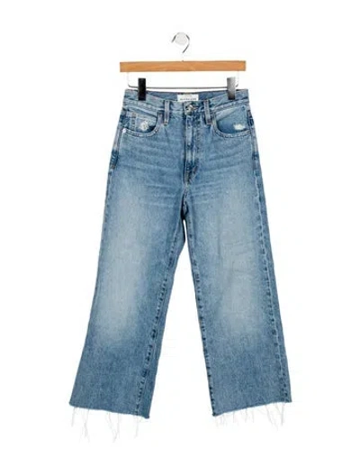 Pre-owned Slvrlake High-rise Wide Leg Jeans In Blue