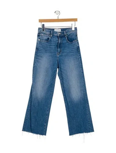 Pre-owned Slvrlake High-rise Wide Leg Jeans In Blue