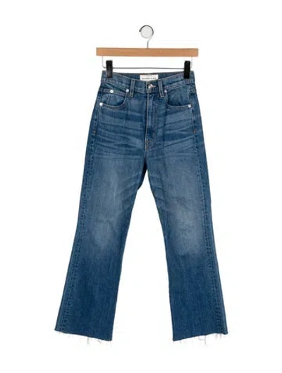 Pre-owned Slvrlake High-rise Wide Leg Jeans In Blue
