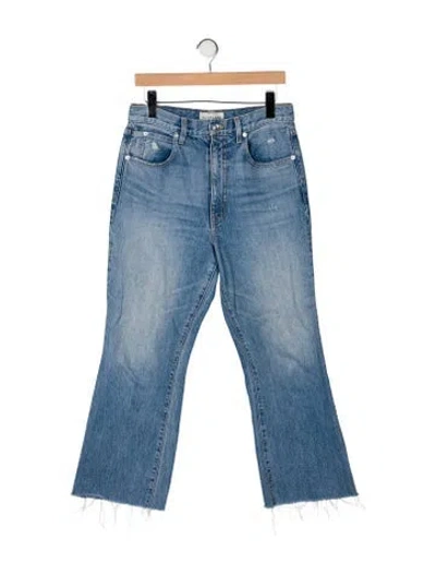 Pre-owned Slvrlake High-rise Wide Leg Jeans In Blue
