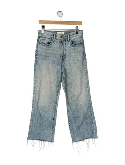Pre-owned Slvrlake High-rise Wide Leg Jeans In Blue