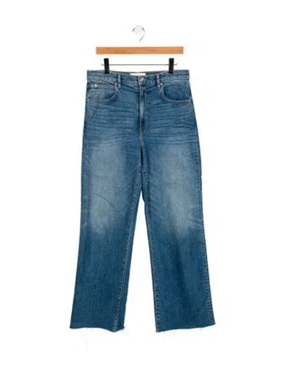 Pre-owned Slvrlake High-rise Wide Leg Jeans In Blue