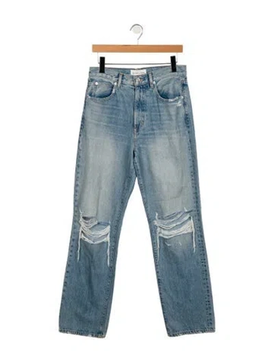Pre-owned Slvrlake High-rise Wide Leg Jeans In Blue