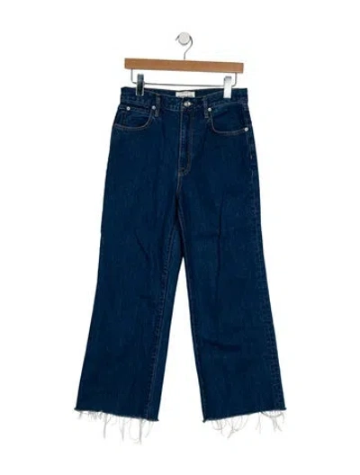 Pre-owned Slvrlake High-rise Wide Leg Jeans In Blue