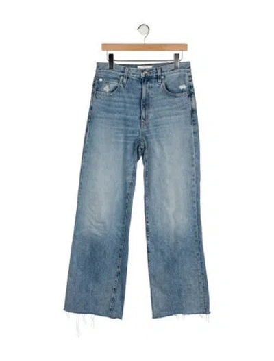 Pre-owned Slvrlake High-rise Wide Leg Jeans In Blue