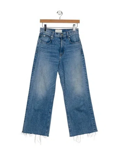 Pre-owned Slvrlake High-rise Wide Leg Jeans In Blue