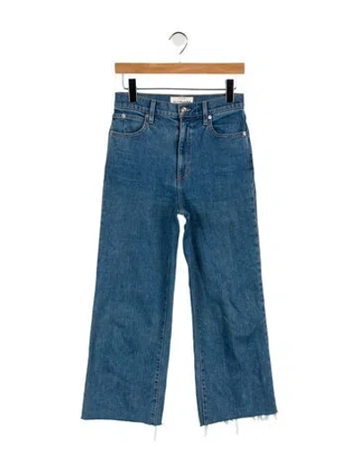 Pre-owned Slvrlake High-rise Wide Leg Jeans In Blue