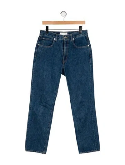 Pre-owned Slvrlake High-rise Wide Leg Jeans In Blue