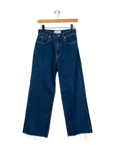 Pre-owned Slvrlake High-rise Wide Leg Jeans In Blue
