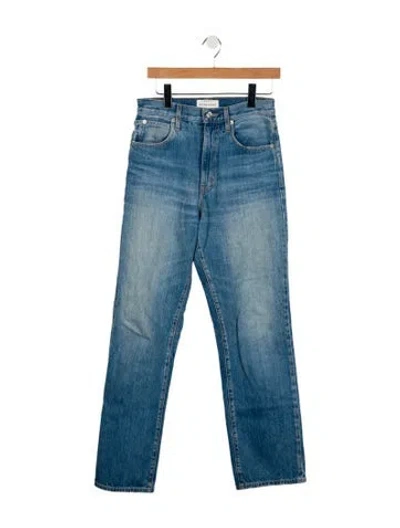 Pre-owned Slvrlake High-rise Wide Leg Jeans In Blue