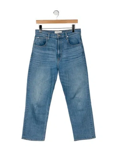 Pre-owned Slvrlake High-rise Wide Leg Jeans In Blue