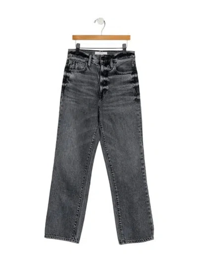 Pre-owned Slvrlake High-rise Wide Leg Jeans In Blue