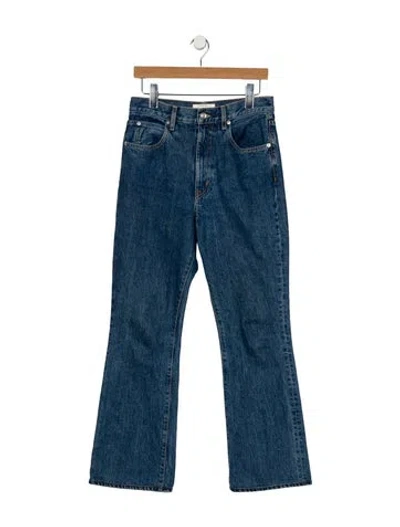 Pre-owned Slvrlake High-rise Wide Leg Jeans In Blue