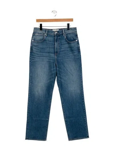 Pre-owned Slvrlake High-rise Wide Leg Jeans In Blue