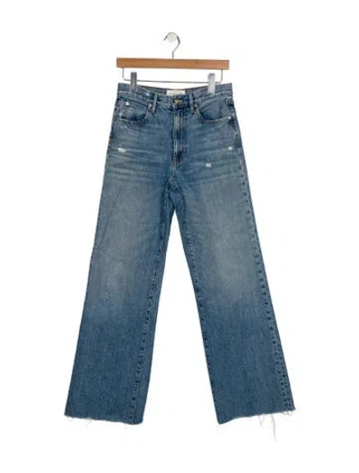 Pre-owned Slvrlake High-rise Wide Leg Jeans In Blue