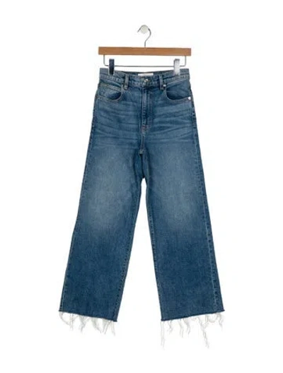 Pre-owned Slvrlake High-rise Wide Leg Jeans In Blue