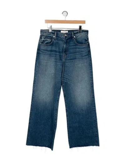 Pre-owned Slvrlake High-rise Wide Leg Jeans In Blue