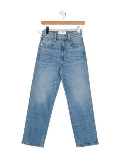 Pre-owned Slvrlake High-rise Wide Leg Jeans In Blue
