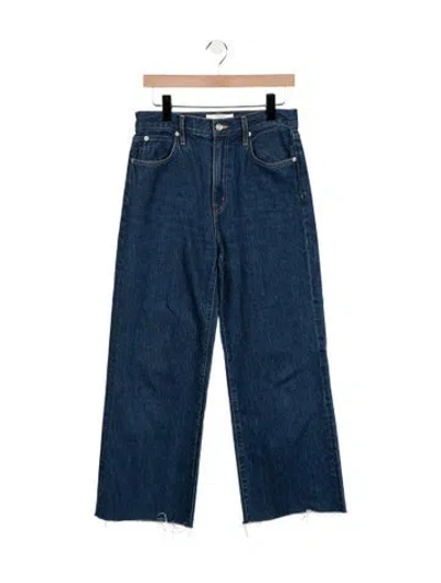 Pre-owned Slvrlake High-rise Wide Leg Jeans In Blue