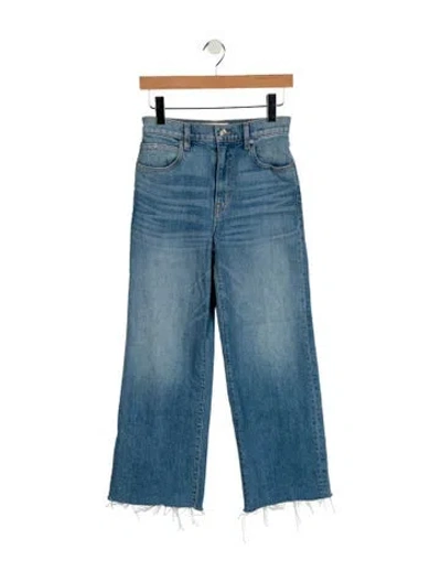 Pre-owned Slvrlake High-rise Wide Leg Jeans In Blue