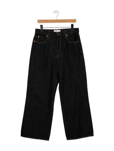 Pre-owned Slvrlake High-rise Wide Leg Jeans In Blue