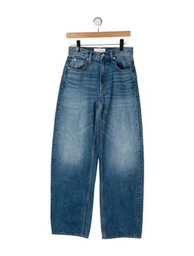 Pre-owned Slvrlake High-rise Wide Leg Jeans In Blue