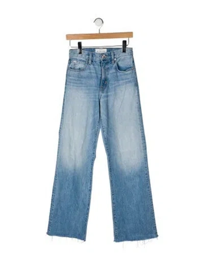 Pre-owned Slvrlake High-rise Wide Leg Jeans In Blue