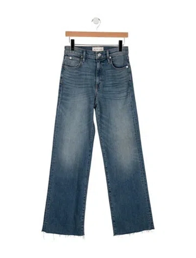 Pre-owned Slvrlake High-rise Wide Leg Jeans In Blue