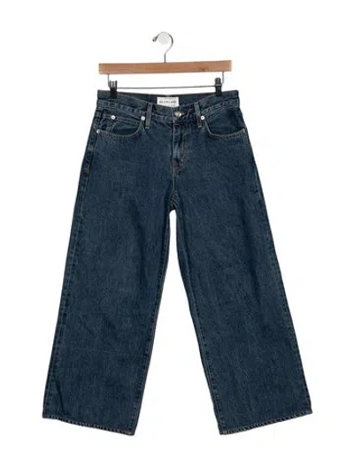 Pre-owned Slvrlake High-rise Wide Leg Jeans In Blue