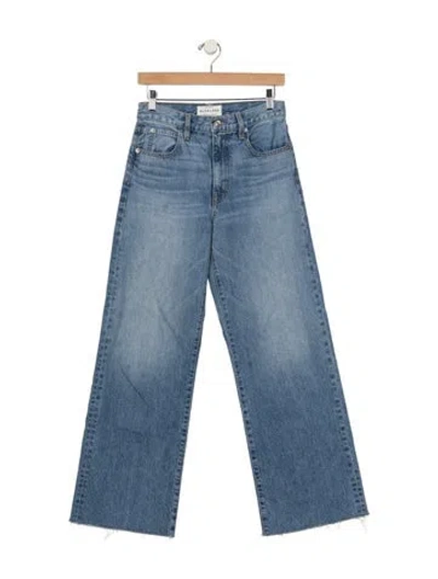 Pre-owned Slvrlake High-rise Wide Leg Jeans In Blue