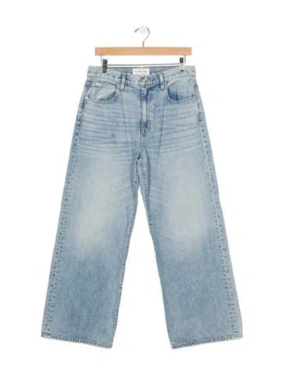 Pre-owned Slvrlake High-rise Wide Leg Jeans In Blue