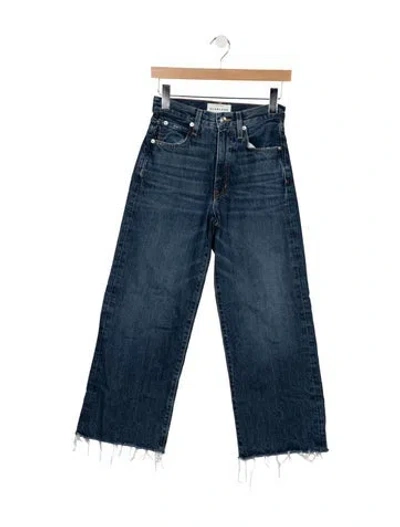Pre-owned Slvrlake High-rise Wide Leg Jeans In Blue