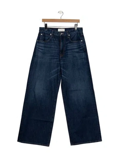 Pre-owned Slvrlake High-rise Wide Leg Jeans In Blue